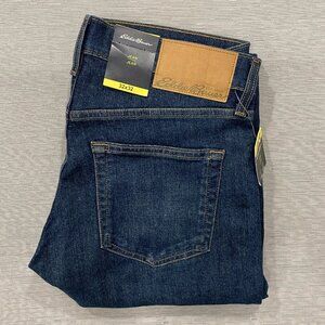 Eddie Bauer Jeans Mens 32 x 32 Straight Leg Regular Fit Dark Wash Denim Pants